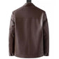 🔥50 % DE RÉDUCTION — Veste en cuir homme avec doublure en peluche | Cadeau chaud pour lui