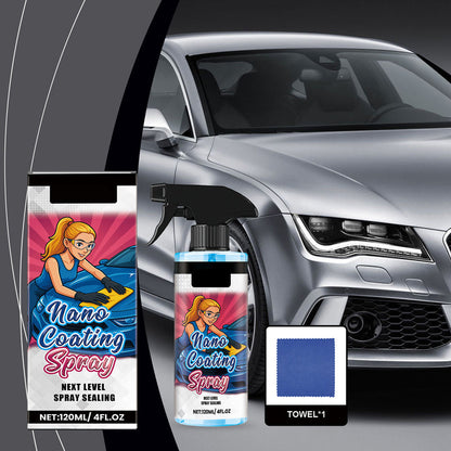 ✨Spray de polissage efficace pour voiture avec chiffon🚗