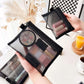 Trousse de Rangement pour Cosmétiques en Maille Portable