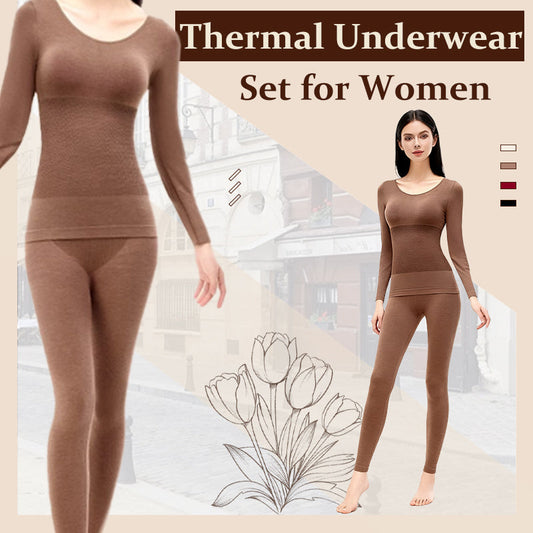 🔥Achetez 2 articles et profitez de la livraison gratuite🔥 Ensemble de sous-vêtements thermiques pour femmes
