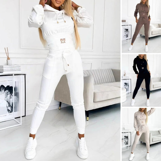 Survêtement deux pièces pour femmes avec capuche