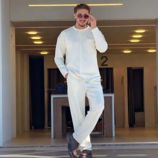 📢📢50% DE RÉDUCTION !!!✨ Ensemble Casual Homme – Doux, Élastique et Prêt pour la Saison !