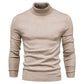 Pull à Col Roulé en Maille en Couleur Unie pour Homme
