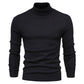 Pull à Col Roulé en Maille en Couleur Unie pour Homme