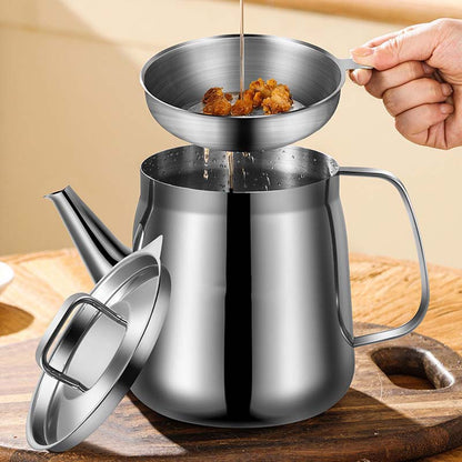 Pot de Filtre à Huile en Acier Inoxydable Durable