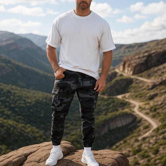 👖Pantalon de travail tactique robuste💪Nylon-coton durable🔧Multi-poches🌲Prêt pour l'extérieur et le travail