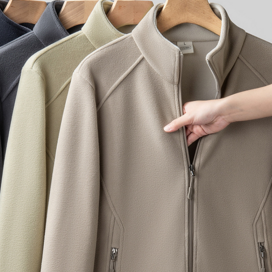 Veste décontractée avec doublure en peluche pour homme, coupe ample