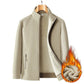 Veste décontractée avec doublure en peluche pour homme, coupe ample