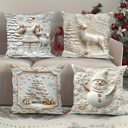 Housses de Coussin Décoratives de Noël Élégantes