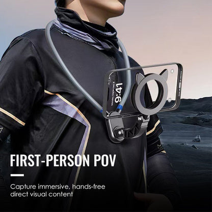 Support de téléphone magnétique mains libres pour le cou