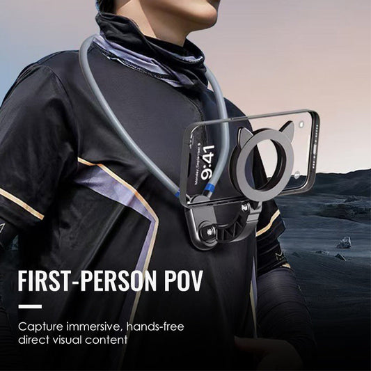 Support de téléphone magnétique mains libres pour le cou