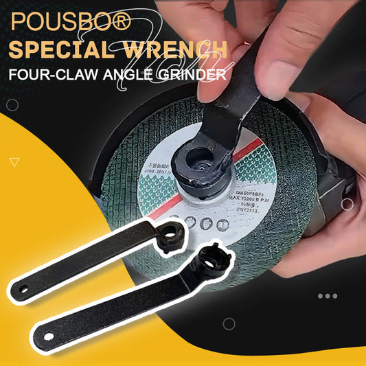 🔥 1 Acheté, 1 Offert ! ✨ Clé Réglage 4 Griffes pour Meuleuse d'Angle - Acier Outil Antidérapant, Changement de Lame Rapide 🔧⚙️