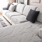 Housse de Coussin de Canapé Imperméable en Jacquard