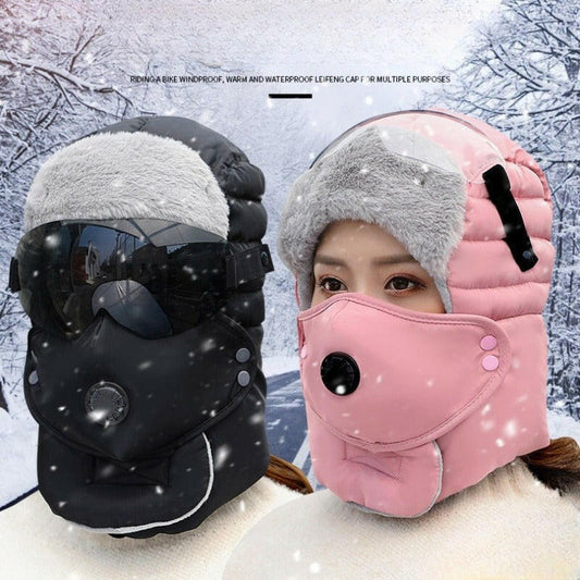 🧢 50 % DE RÉDUCTION MAINTENANT ! ✨ Bonnet thermique avec masque à valve respiratoire amovible - Polaire coupe-vent avec sangle réglable pour une protection extrême contre le froid ❄️🔒