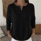 Pull en Maille à Col en V avec Boutons pour Femme