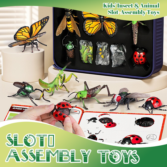 🔥Nouvelle collection✨ Jouets Assemblage Insectes & Animaux - 3 Niveaux de Difficulté, Matériaux Non Toxiques, Pédagogique 🎨⚙️