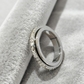 🔥 Bague Rotative en Acier Titane avec Zircone – Élégance, Confort & Anti-Stress 🎄