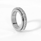 🔥 Bague Rotative en Acier Titane avec Zircone – Élégance, Confort & Anti-Stress 🎄