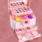 Kit de Maquillage Lavable pour Enfant avec Mallette de Rangement