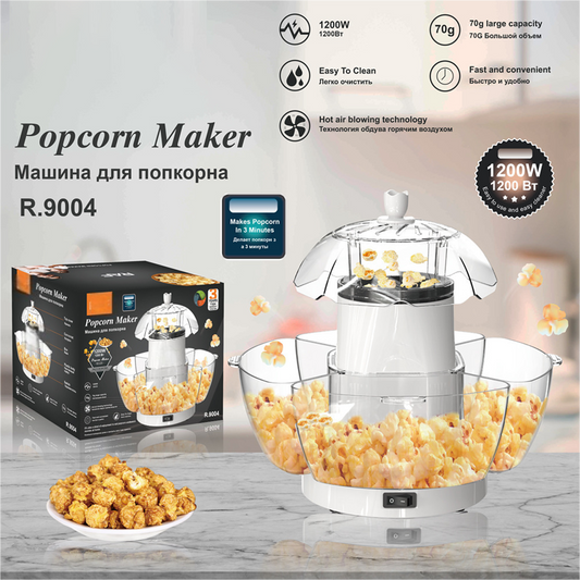 🎄Soldes de Noël - 60% OFF🔥Machine à pop-corn à air chaud automatique 1200W