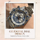 🔎【Artisanat de précision】⌚TINAIBIN Douze signes du zodiaque et ciel étoilé Montre automatique à diamants Montre squelette pour homme