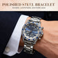 🔎【Artisanat de précision】⌚TINAIBIN Douze signes du zodiaque et ciel étoilé Montre automatique à diamants Montre squelette pour homme