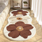 🎅 55% de réduction – Tapis Floral Irrégulier Ultra Doux ! 🌸🧡 Confort Luxueux & Look Ludique pour Chambre ou Salon ! 🛋️✨