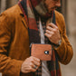 Portefeuille Vintage Compact à Fermeture Éclair pour Hommes