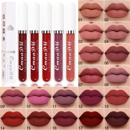 📢📢50 % DE RÉDUCTION⏰Rouge à lèvres liquide mat et waterproof 18 couleurs💄✨