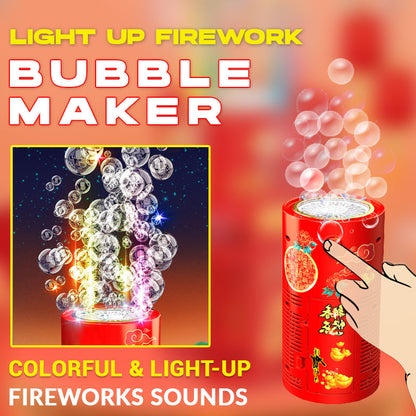 💥 50 % de réduction !! ⏰ Machine à Bulles « Feux d’Artifice » Lumineuse – Sonore, 12/20 Trous & Idéale pour Nouvel An, Fêtes & Enfants ! 🎆✨