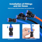 📢📢60 % de réduction !! ⏰ Kit de Raccords Pneumatiques 1/4" – Connexion Rapide, Universel & Haute Pression pour Outils & Compresseurs ⚙️