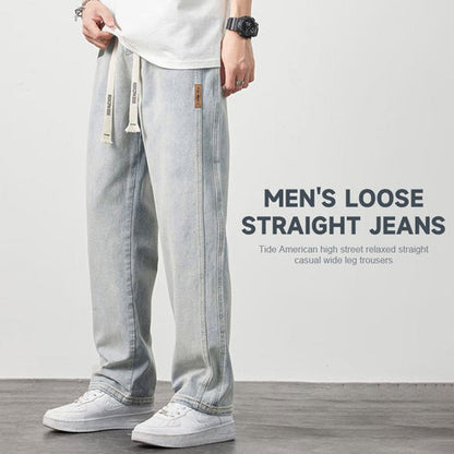 💎  Jeans Droits Amples pour Hommes – Coupe Décontractée, Tissu Respirant & Style Polyvalent 👖