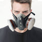💯Masque à Gaz Double Filtre au Charbon Actif – Protection Anti-Poussière & Gaz Toxiques, Joint Étanche & Lunettes Incluses 🔥🛡️