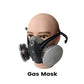💯Masque à Gaz Double Filtre au Charbon Actif – Protection Anti-Poussière & Gaz Toxiques, Joint Étanche & Lunettes Incluses 🔥🛡️
