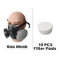 💯Masque à Gaz Double Filtre au Charbon Actif – Protection Anti-Poussière & Gaz Toxiques, Joint Étanche & Lunettes Incluses 🔥🛡️