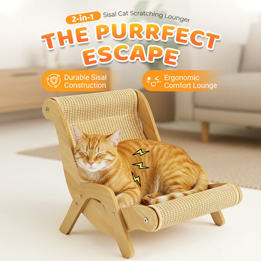 📢50 % de réduction !! ⏰Lit griffoir 2 en 1 en sisal pour chat
