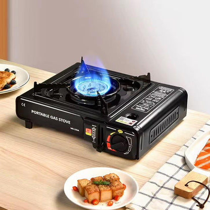 ⛺✨🔥 PROMO -60% ! Réchaud Portable Dual-Fuel – 2900W, Compatible Butane/GPL & Allumage Électronique (Noir/Blanc)