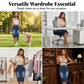 👗 54% DE RÉDUCTION! ✨ Jupe en Jean Taille Haute – Ourlet Effiloché, Coupe A-Line & Denim Stretch, Un Indispensable Vintage Pour Un Style Tendance 🌸