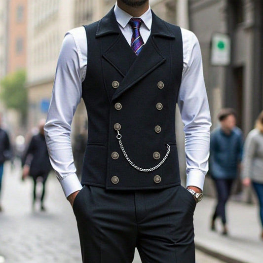 Gilet habillé homme casual rétro coupe slim pour costume ou smoking