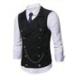 Gilet habillé homme casual rétro coupe slim pour costume ou smoking