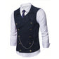 Gilet habillé homme casual rétro coupe slim pour costume ou smoking