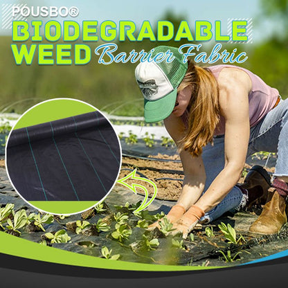 💐🪴🌟 OFFRE LIMITÉE -50% ! Toile Anti-Mauvaises Herbes Biodégradable 2026 – Respirante, Perméable & 1x5 m (Noir)