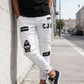 👖 50% DE RÉDUCTION! 🔥 Jean Slim Déchiré pour Homme – Coupe Moderne, Détails Déchirés & Look Tendance 💙