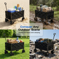 🛒 60% DE RÉDUCTION! 🧺 Chariot Pliable Extérieur – Oxford 600D & acier carboné – 80kg/130L, roues 360° – Idéal pour pique-nique & jardinage 🌿