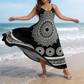 Robe longue bohème à imprimé mandala avec bretelles fines