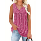 📢👕⏰ PROMO -50% ! Haut sans Manches Imprimé à Boutons pour Femme – Tissu Léger, 6 Couleurs Vives (S-4XL)