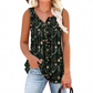📢👕⏰ PROMO -50% ! Haut sans Manches Imprimé à Boutons pour Femme – Tissu Léger, 6 Couleurs Vives (S-4XL)