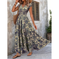 👗 PROMO FLASH : -50% ! 🔥 Robe Longue Femme – Col en V, Imprimé Floral & Taille Froncée, Tissu Léger et Respirant 🍁