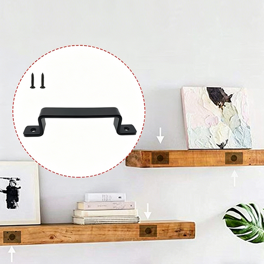 🚪🔧🏠Poignée de Porte Coulissante en Fer – Design Ergonomique, Fixation Facile (Noir)