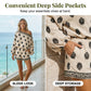 👒 PROMO LIMITÉE 50% DE RÉDUCTION ! 💃 Ensemble Combishort Bohème Imprimé – Épaules Dénudées, Tissu Respirant & Taille Élastique 🌸